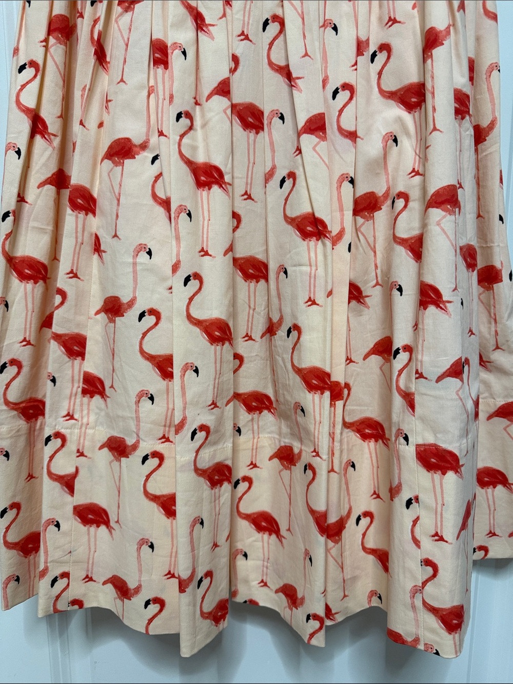 kate spade Pink Flamingo Print Sleeveless Fit-and-Flare Dress 🦩☀️💕 - Picture 5 of 11